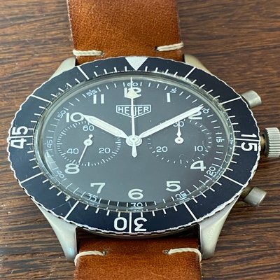 Heuer Bundeswehr Flyback, Sem caixa e sem documentos, (1970) Ref: 1550 SG