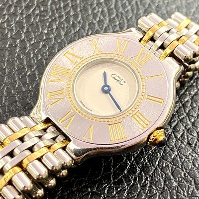 Cartier Must de Cartier 21, in steel and gold, dimension 28mm, for lady’s