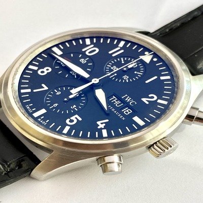 IWC Chronograph automatic, model pilot,stainless steel