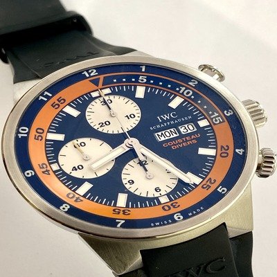 IWC Cousteau Divers Aquatimer Chronograph, stainless steel,Full Set