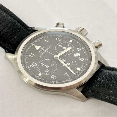 IWC Pilot Chronograph hibrid stainless steel Full Set