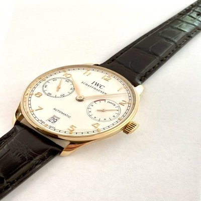 IWC Portuguese power reserve 7 days, pink gold, full set