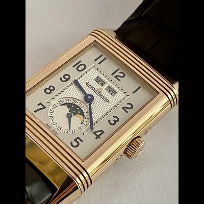 Jaeger-LeCoultre Grande Reverso Calendar, Pink gold, Full Set,year 2016